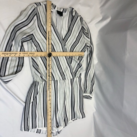 Lumiere striped surplice romper small - Picture 5 of 8